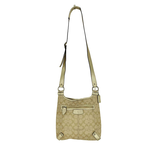 コーチ COACH シグネチャーロゴオールレザーショルダーバッグ レディース