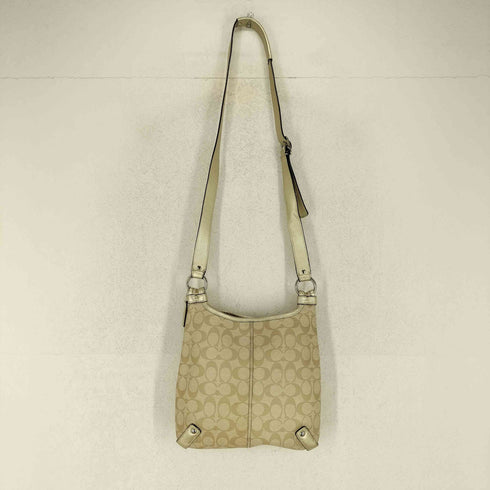 コーチ COACH シグネチャーロゴオールレザーショルダーバッグ レディース