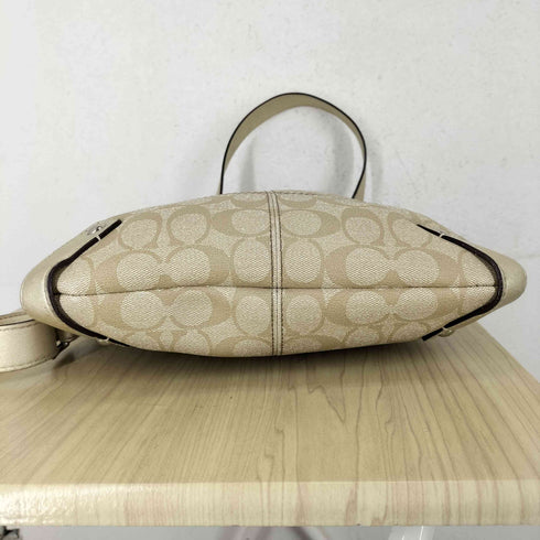 コーチ COACH シグネチャーロゴオールレザーショルダーバッグ レディース