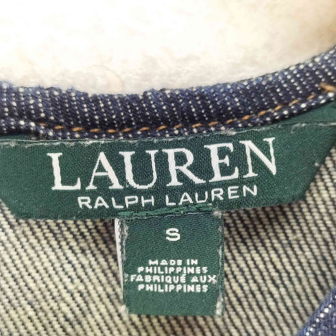ローレンラルフローレン LAUREN RALPH LAUREN デニムノースリーブワンピース レディース S
