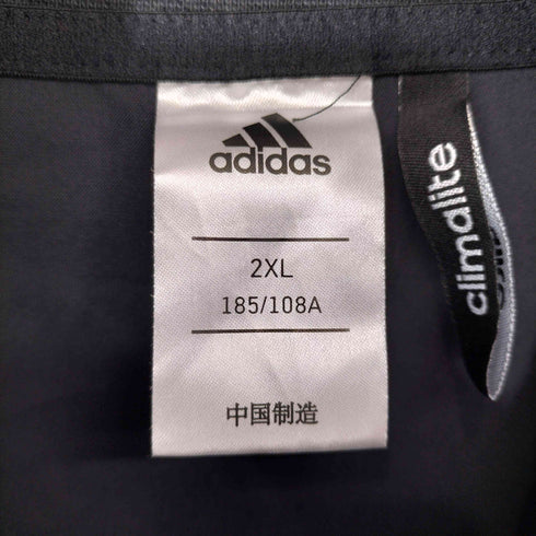 アディダス adidas パフォーマンスロゴ 刺繍 ジップアップ ナイロン ジャケット メンズ 2XL