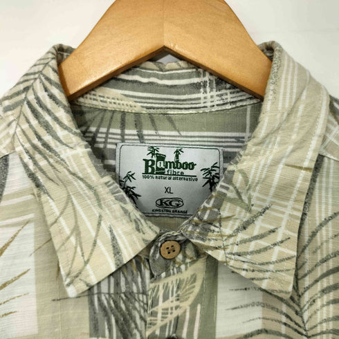 kingston grange バンブーファイバー 竹柄 S/S シャツ メンズ import:XL