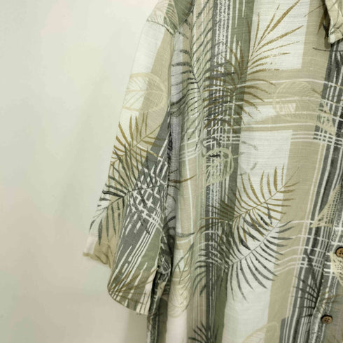 kingston grange バンブーファイバー 竹柄 S/S シャツ メンズ import:XL