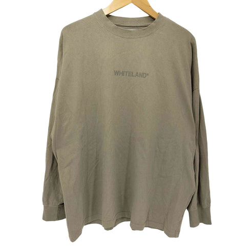 ホワイトランド WHITELAND 23AW LOGO LST ロゴプリント ロングスリーブ Tシャツ メンズ JPN:M