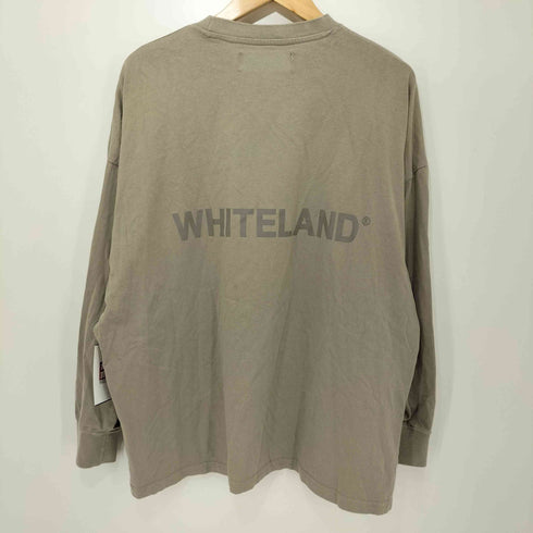 ホワイトランド WHITELAND 23AW LOGO LST ロゴプリント ロングスリーブ Tシャツ メンズ JPN:M