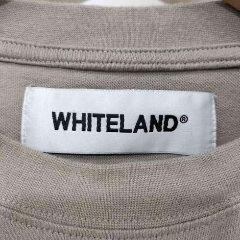 ホワイトランド WHITELAND 23AW LOGO LST ロゴプリント ロングスリーブ Tシャツ メンズ JPN:M