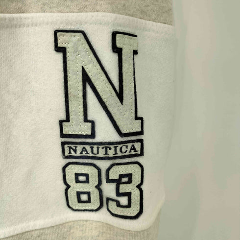 ノーティカ NAUTICA 袖ワッペン ハーフジップ スウェット プルオーバー メンズ import:L
