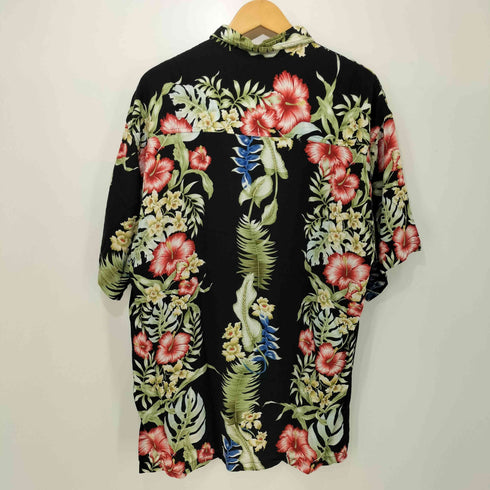 HIBISCUS COLLECTION HAWAII 00S レーヨン ハイビスカス柄 アロハ シャツ メンズ import:L