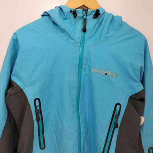 モンベル mont bell ロゴ刺繍 フーデッド ナイロン ジャケット メンズ JPN:L