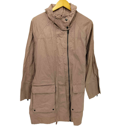エディーバウアー Eddie Bauer スタンドカラー ジップアップ コットン コート レディース LP