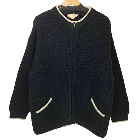 ジップアップ ウールニット ジャケット メンズ