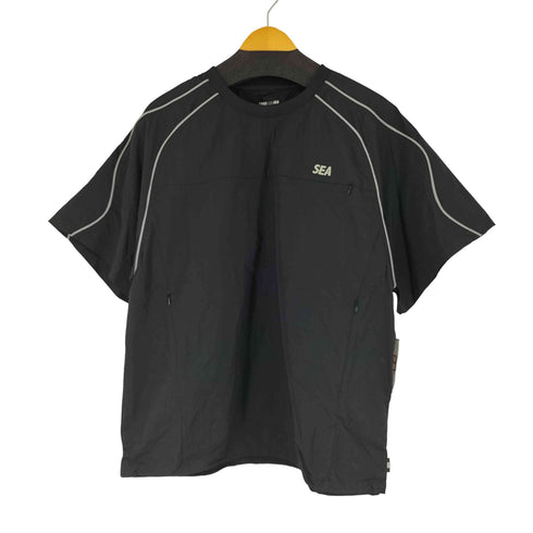 ウィンダンシー WIND AND SEA REFLECTIVE PIPING TRACK S/S TOP メンズ M