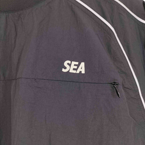 ウィンダンシー WIND AND SEA REFLECTIVE PIPING TRACK S/S TOP メンズ M