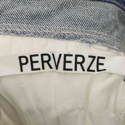 パーバーズ PERVERZE バイカラーダメージデニム レディース JPN:2
