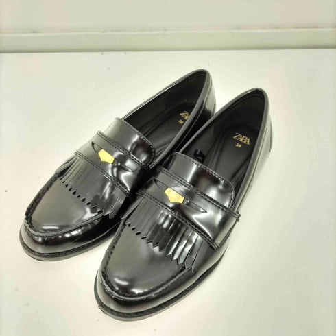 ザラ ZARA フラットコインローファー レディース JPN:38