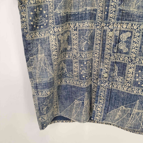 ブルーブルー BLUE BLUE 総柄アロハシャツ メンズ JPN:XS