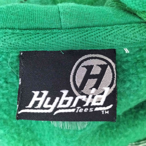 hybrid tees プリントジップアップパーカー メンズ