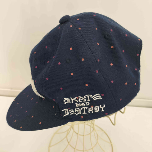 スラッシャー THRASHER コラボ ドット柄 ロゴ 刺繍 6パネル キャップ メンズ FREE 58cm