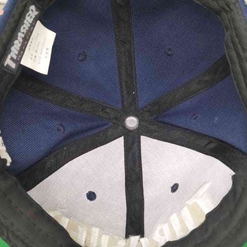 スラッシャー THRASHER コラボ ドット柄 ロゴ 刺繍 6パネル キャップ メンズ FREE 58cm