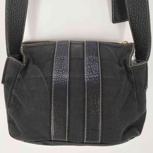 ヴィヴィアンウエストウッドアクセサリー Vivienne Westwood Accessories ベイカーストリート エッジウェア 裏地オーブ柄 キャンバスコットン ショルダーバック オーブ プレート レディース