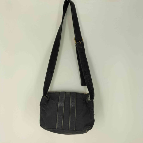 ヴィヴィアンウエストウッドアクセサリー Vivienne Westwood Accessories ベイカーストリート エッジウェア 裏地オーブ柄 キャンバスコットン ショルダーバック オーブ プレート レディース