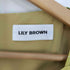 リリーブラウン Lily Brown ギャザーデコルテワンピース レディース JPN:1