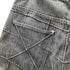 90-00S GODBODY DENIM TECHNOLOGY グラデ―ジョン ステッチ デザイン ワイドデニム ショーツ ジョーツ Y2K メンズ 38
