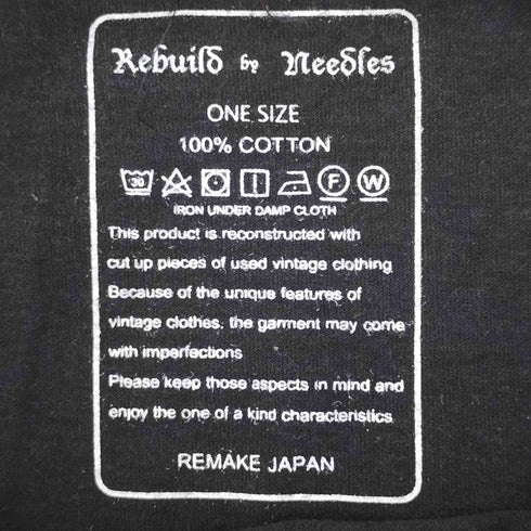 リビルドバイニードルズ rebuild by needles リメイクアーティストプリントクルーネックTシャツ メンズ ONE SIZE