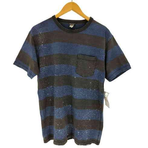 ショットブロス SCHOTT BROS. ボーダークルーネックS/S Tシャツ メンズ import:L