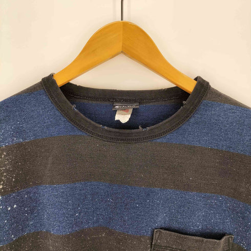 ショットブロス SCHOTT BROS. ボーダークルーネックS/S Tシャツ メンズ import:L