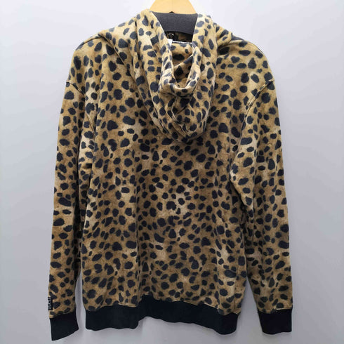 エックスガール X-girl BIG DELIGHT SWEAT HOODIE レオパード ジップ パーカー フーディー Y2K レディース ONE SIZE