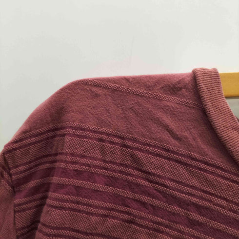 ステューシー Stussy ロゴ 刺繍 マルチ 織りボーダー クルーネック L/S Tシャツ メンズ import:M