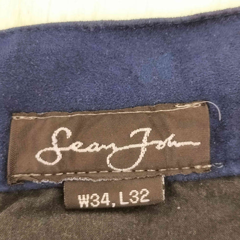 ショーンジョン Sean john スウェードタッチ ロゴ刺繍ワイドパンツ メンズ W34 L32