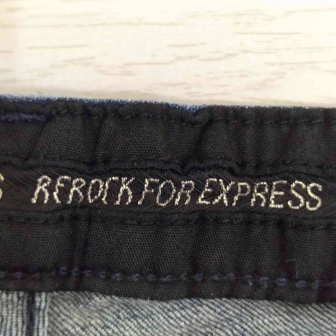 REROCK ロゴプレート ポケット刺繍 ブーツカット フレア デニムパンツ Y2K メンズ ONE SIZE