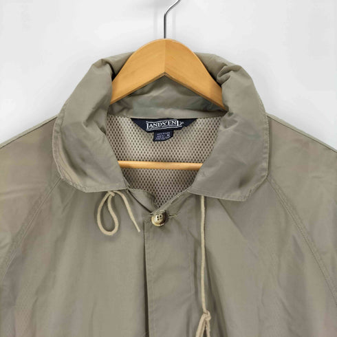 ランズエンド LANDS END 90s ナイロン ラグランステンカラーコート メンズ M