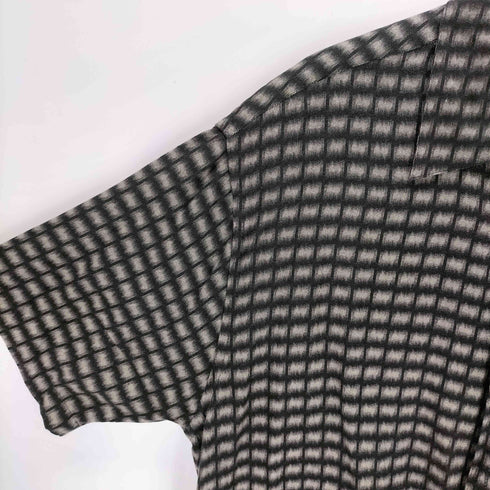 ジョンヘンリー JOHN HENRY 90S-00S レーヨンオープンカラーチェックシャツ メンズ JPN:XL