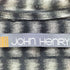 ジョンヘンリー JOHN HENRY 90S-00S レーヨンオープンカラーチェックシャツ メンズ JPN:XL