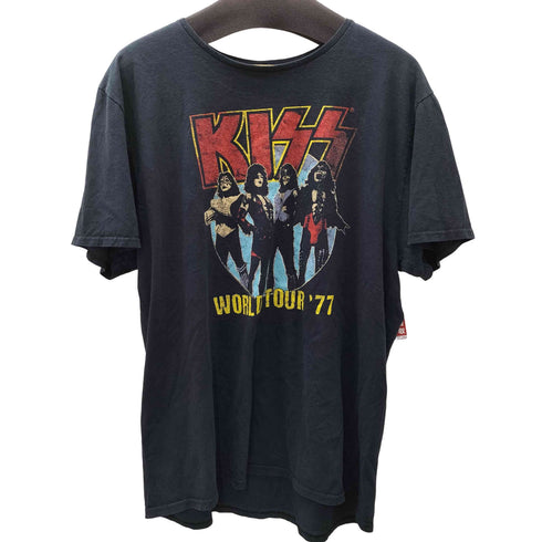 WORLD TOUR 77 ワールドツアー プリント 半袖 ロック バンド Tシャツ メンズ 2XL
