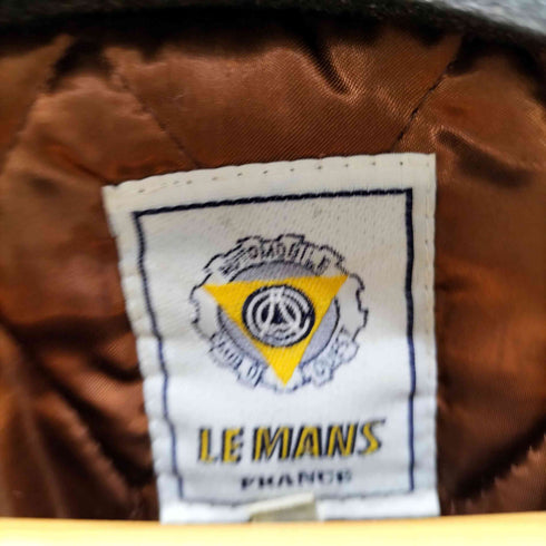 LEMANS FRANCE ショールカラー リブ ライン 裏地キルティング スタジアム ジャケット スタジャン メンズ import:M