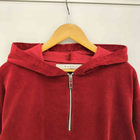 ミューズ MUZE 17AW IN-VALID PARKA コーデュロイ ハーフ ジップ パーカー メンズ