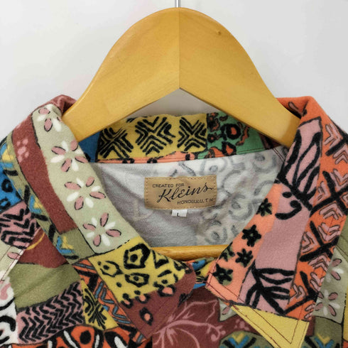 Klein's HONOLULU 総柄デザイン コットン長袖シャツ メンズ L