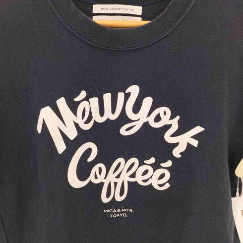 マイカアンドディール MICA&DEAL RITA JEANS TOKYO NEWYORK-T ロゴTシャツ レディース JPN:36