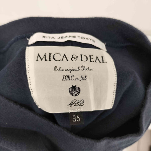 マイカアンドディール MICA&DEAL RITA JEANS TOKYO NEWYORK-T ロゴTシャツ レディース JPN:36
