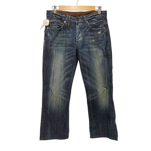 アルマーニエクスチェンジ ARMANI EXCHANGE USA製 DESTROY PANTS ダメージデニムパンツ Y2K メンズ US:32-33