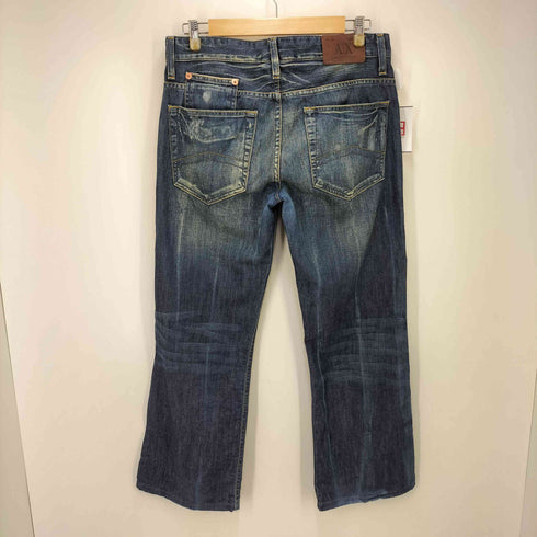 アルマーニエクスチェンジ ARMANI EXCHANGE USA製 DESTROY PANTS ダメージデニムパンツ Y2K メンズ US:32-33