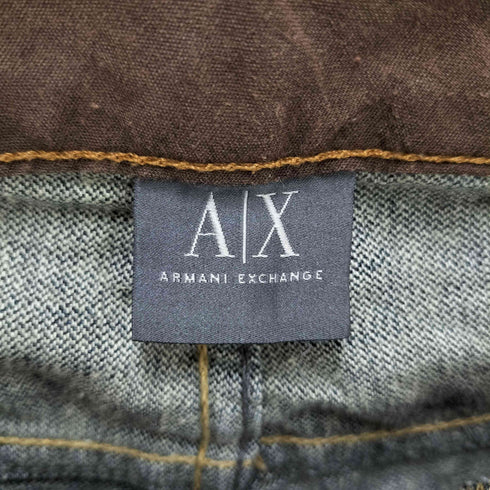 アルマーニエクスチェンジ ARMANI EXCHANGE USA製 DESTROY PANTS ダメージデニムパンツ Y2K メンズ US:32-33