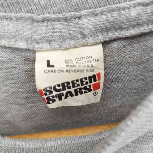 スクリーンスターズ SCREEN STARS 80-90s USA製 Herschel Walker 34 クルーネック半袖Tシャツ カットソー メンズ L