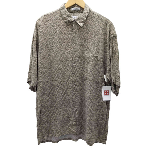 ピエールカルダン pierre cardin レーヨン100 総柄 レギュラーカラー 半袖 シャツ ビックサイズ メンズ import:L