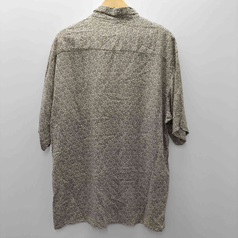 ピエールカルダン pierre cardin レーヨン100 総柄 レギュラーカラー 半袖 シャツ ビックサイズ メンズ import:L