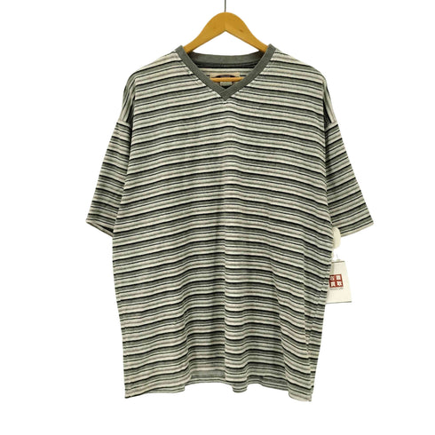 ソノマ sonoma 90S VネックベロアボーダーS/S Tシャツ メンズ JPN:L